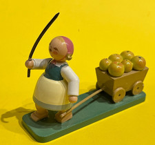 Alte Holz Figur bunt Mutter