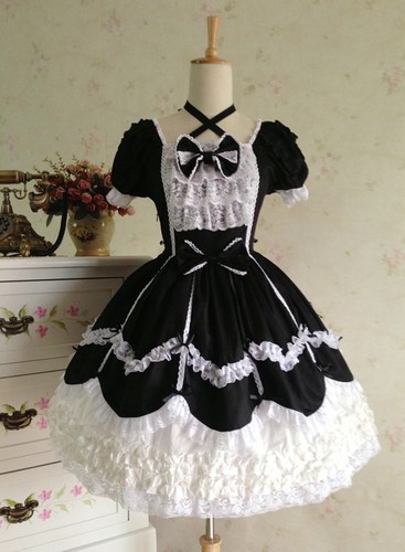 Gothic lolita girl sissy maid - gothic,