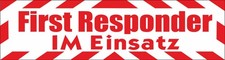Magnetschild "First Responder