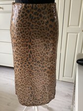 Asos Rock Pailletten Maxi Animalprint hellbraun Gr.XL