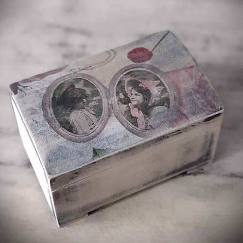 Vintage schatulle shabby kiste - vintage,