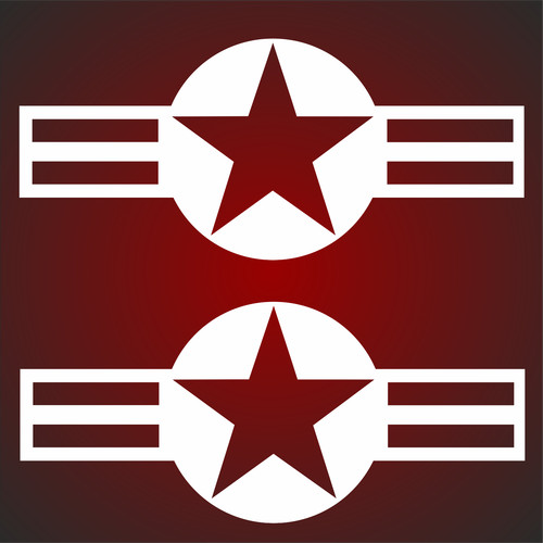 30cm aufkleber army - 2x,