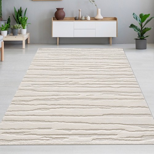 Designer teppich creme mit - in,