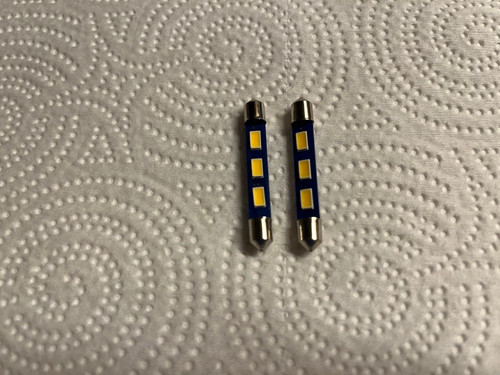Warm white 43mm led - (2)warm, 43mm-6.3v-led