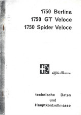 Alfa Romeo 1750 ... Technische
