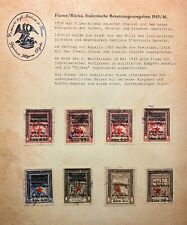 Fiume(Italien)-Rijeka(Jugoslawien): ITALIENISCHE BESATZUNGSAUSGABEN: 1945/46.