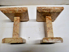 Beisteller für Pendule oder Kaminuhr Art Deco Marmor