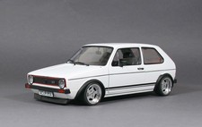 VW Golf 1 GTI weiß RSL Motorsport Alufelgen 15 Zoll Umbau 1/18