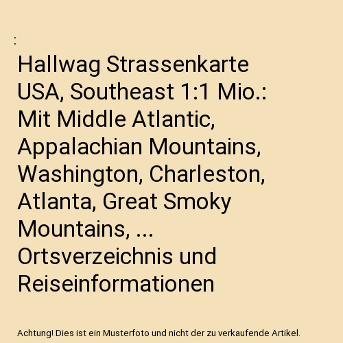 Hallwag strassenkarte usa - strassenkarte,
