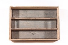 alte Kiste Holz Vintage mit Abtrennung Holzkiste 48 x 33 x 9,5cm