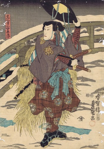 Utagawa kunisada samurai auf - -,