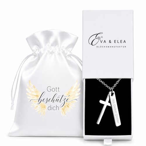 Kette mit gravur gott - kette, „gott