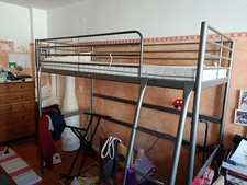 IKEA Svärta Hochbett silber