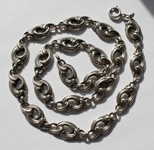 Vintage Laurin Collier Silber 835 Kette massiv schöne Form art deco