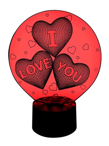 Originelle led lampe - originelle, 3d