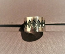 Ring, 925er Silber, teilw. geschwärzt, Handarbeit. -Breite 1,3 cm!
