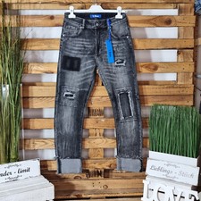 SEXY WOMEN JEANS RISSE FLICKEN