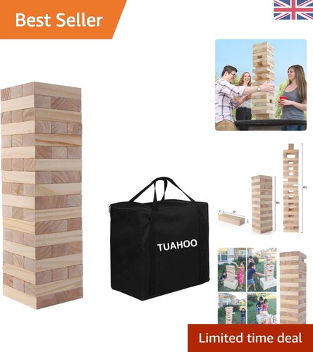 Riesiger tumble tower aus holz - riesiger,