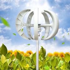 800W 24V Lantern Wind Turbine Windgenerator Windkraftanlage Solar Power 5-Blades