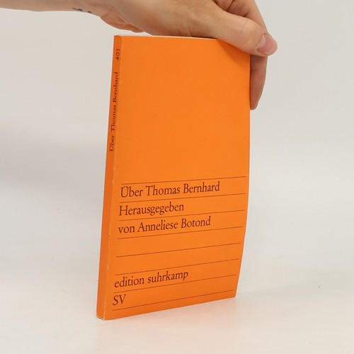 über thomas bernhard - thomas, | 
