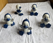 5 Lustige Enten - Höhe ca. 10 cm