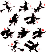 Aufkleber Hexe Hexen Sticker