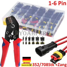 708x AMP Superseal Stecker Sortiment Kabelsteckser Set 1 2 3 4 5 6 polig Kfz Pkw