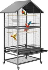 Vogelkäfig Papagei Extra Breite Parakeet Flug Feeder Perche Aufbewahrungsregal