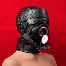 Bondage PU Leder Kopfmaske