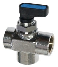 3-Wege-Mini-Kugelhahn Messing