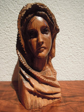 Holzfigur / Büste / Kopf