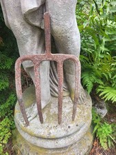 alte  Heugabel Mistgabel Gabel handgeschmiedet