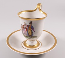 KPM Berlin Prunktasse Champagnerform 750 Jahre Berlin Sonntagsausflug 1. Wahl