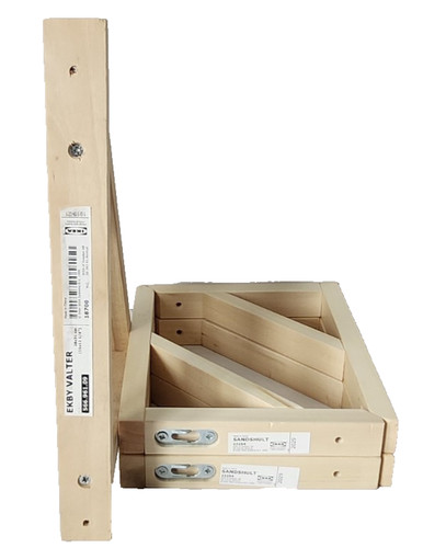 Ikea sandshult wood wall - 4x,