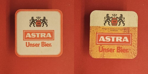 Astra roter weiße - , schrift