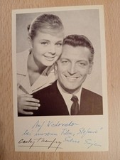 Handsigniertes Autogrammkarte von Sabine Sinjen+Carlos Thompson Top Zustand