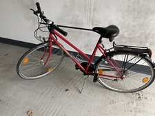 Damen Fahrrad Peugeot rot; City-Rad; Licht