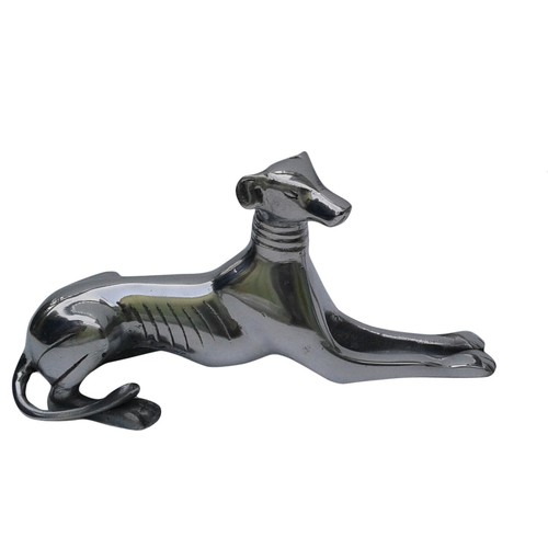 Metall windhund sitzend - windhund,