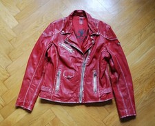 GIPSY LEDERJACKE BIKER 2 XL ist 38 bis 40 ROT lange Arme