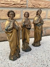 3 Heiligenfiguren Skulptur
