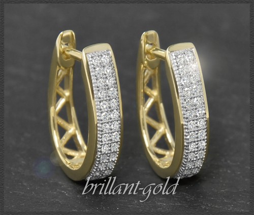 Diamant creolen mit 30ct - diamant, 0,30ct