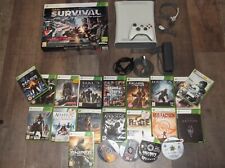 XBOX 360 KONSOLE + CABELAS SURVIVAL + 10 SHOOTER SPIELE BLACK OPS HALO GOW GTA ++
