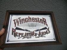 Vintage Winchester Gewehre Werbespiegel Americana Western Sammlerstück 