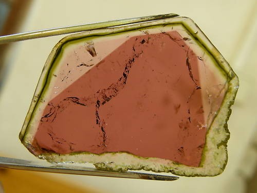 Turmalin querschnitt scheibe - querschnitt,