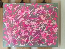 Acryl bild unikat auf - , 40