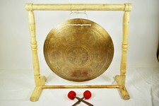 Feng Gong - Doppel Dorje Symbol - Gravur - 4,5 kg  ⌀ 59 cm - Meditation Klangmas