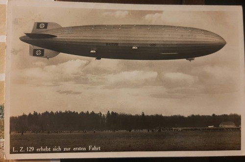 Zeppelin postkarte - zeppelin,