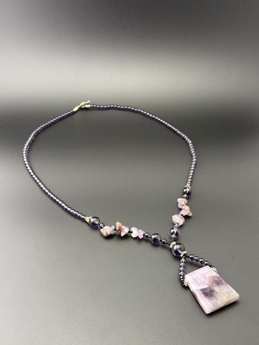 Handgefertigte amethyst kette - handgefertigte,