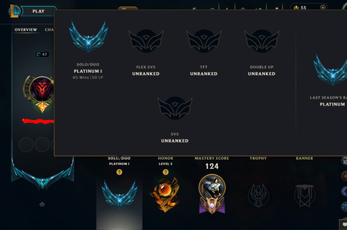 League legends platin - of,