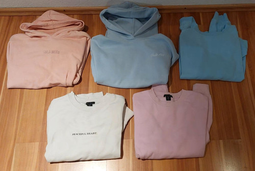 Kapuzen pullover rosa - 5x,